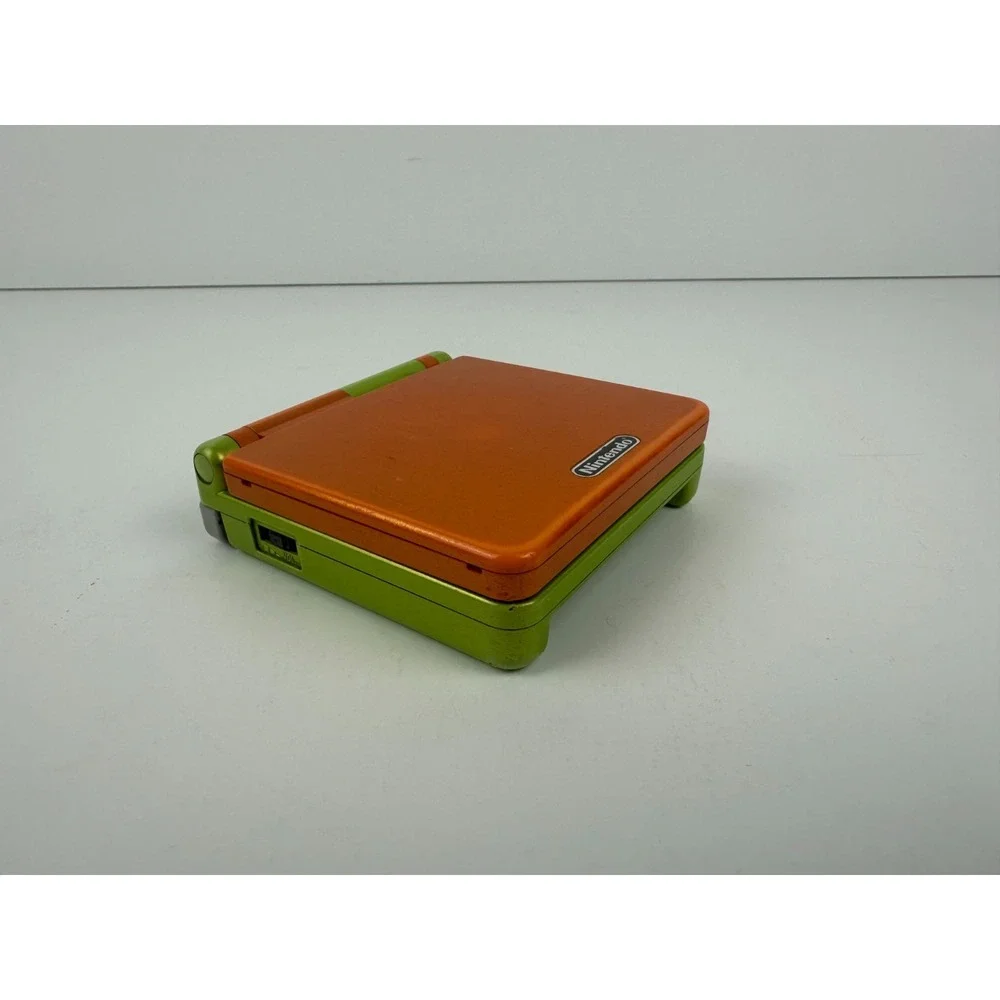 Nintendo Game Boy Advance SP GBA SP Lime Green & Orange Shrek Edition Tested